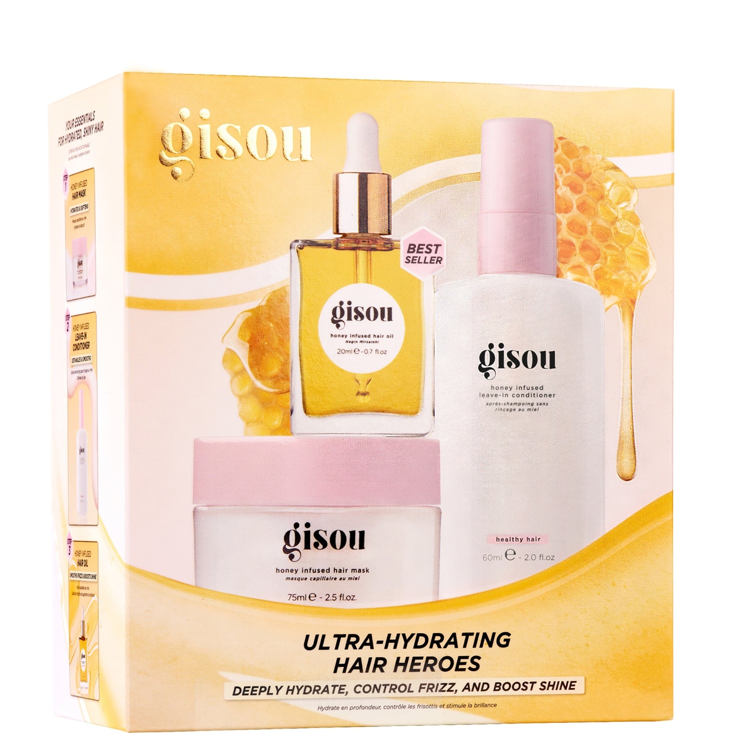 Gisou Ultra Hydrating Hair Heroes Bundle
