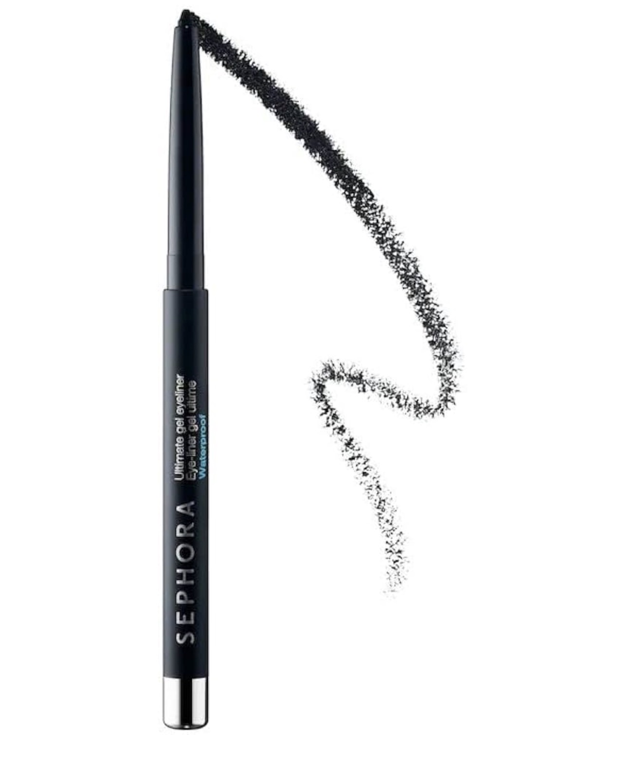 Sephora Ultimate Gel Waterproof Eyeliner Pencil Black Glitter